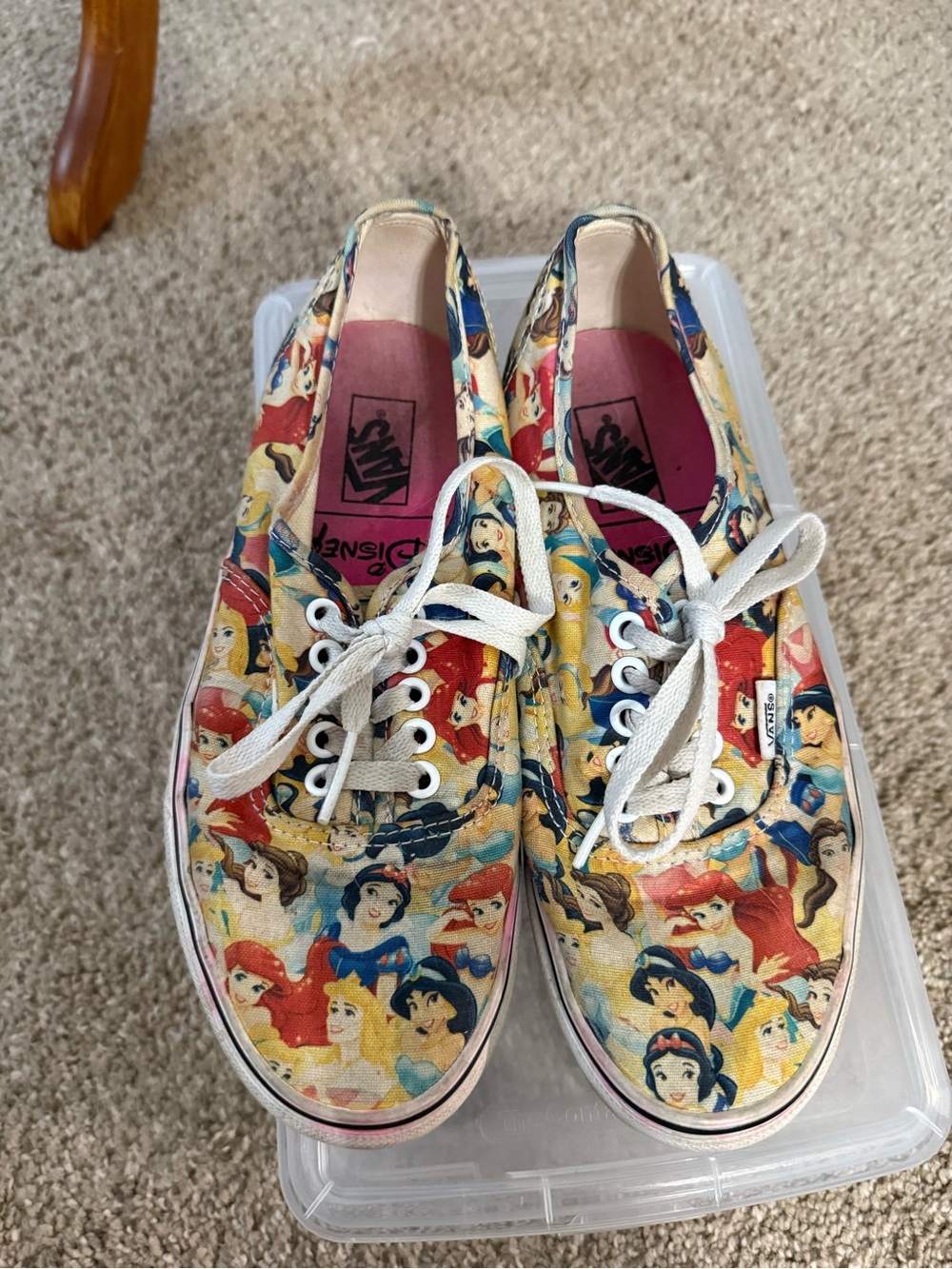 Vans Disney Princess Low-Top Sneakers - Red, Yellow, Blue